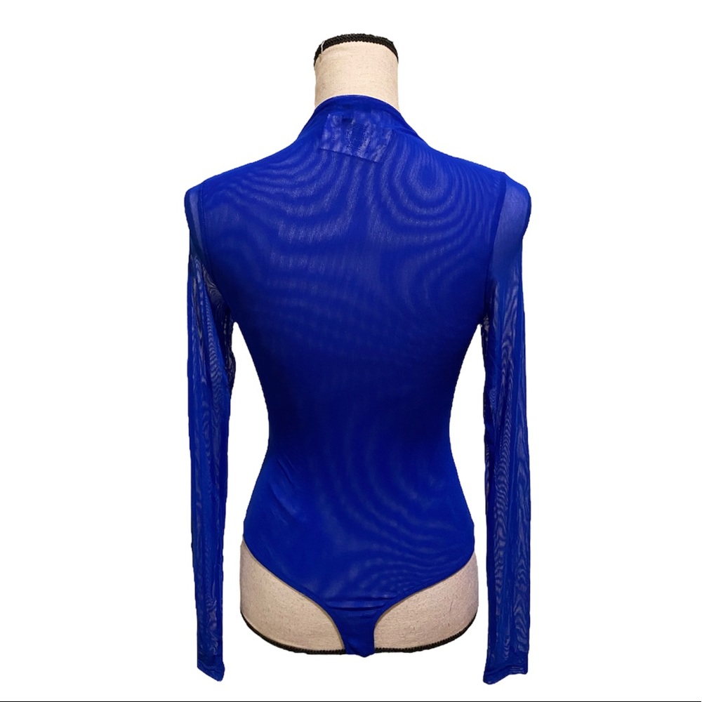 [Iris] Sheer Long Sleeve Stretch BodySuit - Picture 2 of 2